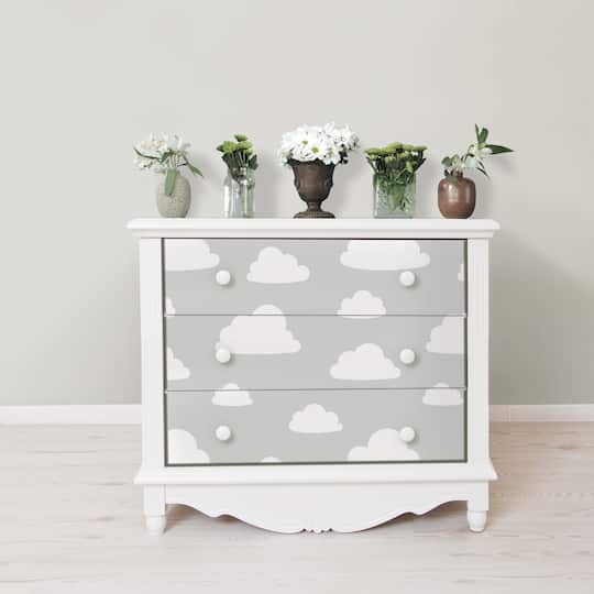 NuWallpaper Clouds Gray Peel & Stick Wallpaper